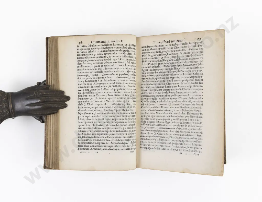 Manutii, Pauli, Commentarius In Epistolas Ciceronis, 1568 Image 1++