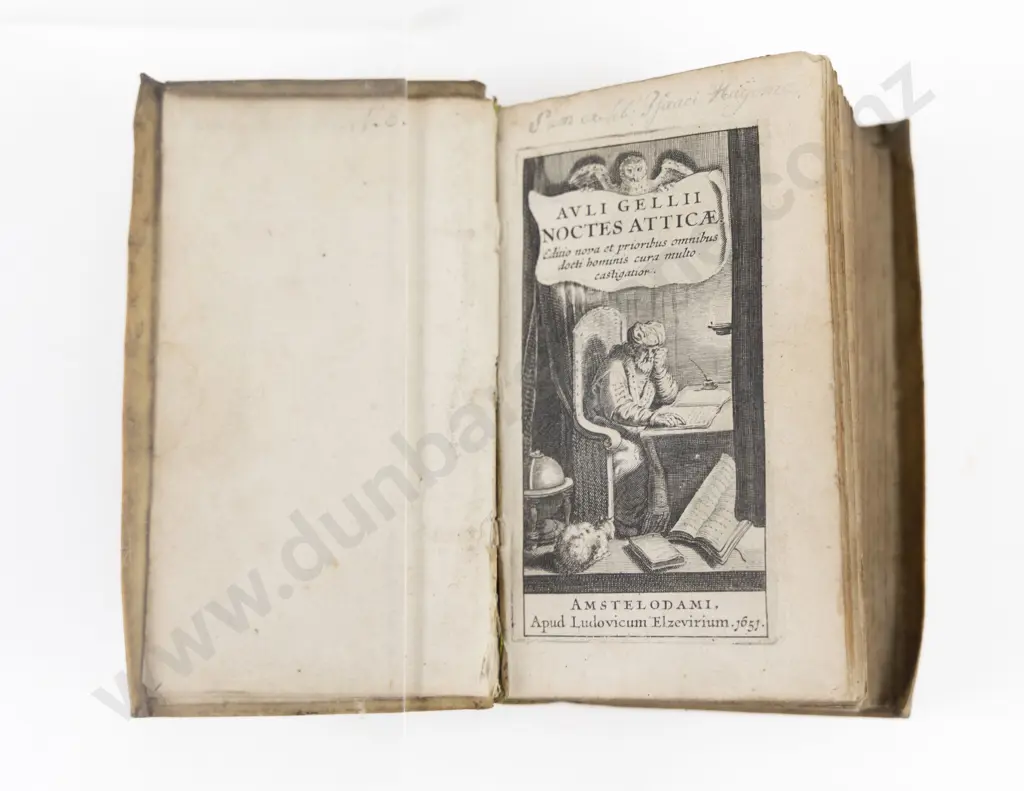 Gellius, Aulus (AD 125-180) Noctes Atticae, 1651 Image 1++