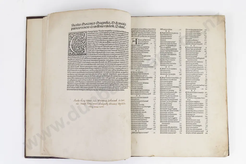 Rolewinck, Werner, Fasciculus temporum, Erhard Ratdolt, Venice 1485 Image 1++