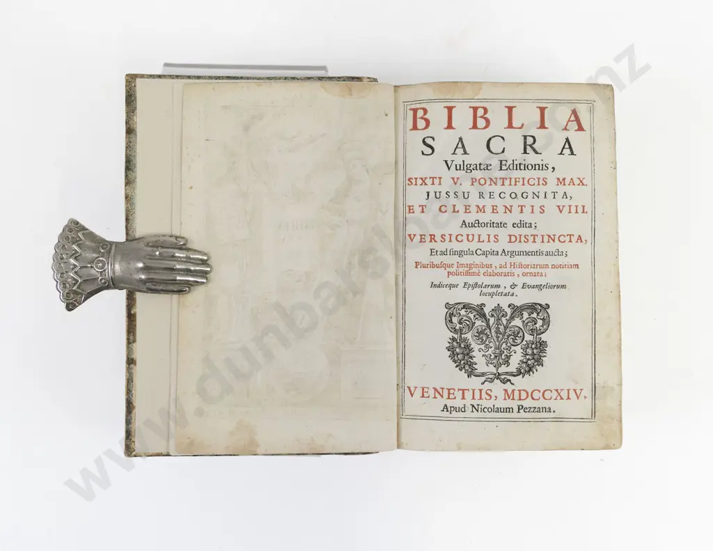Biblia Sacra published by Nicolaum Pezzana, Venice, 1714 Image 1++