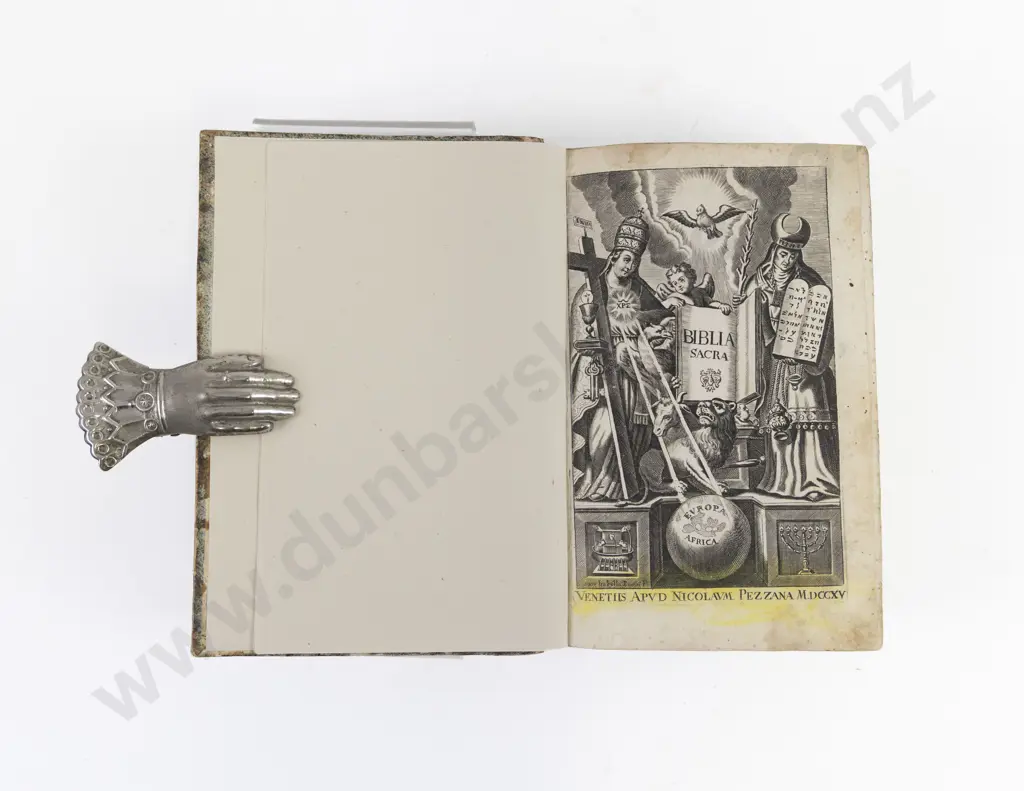 Biblia Sacra published by Nicolaum Pezzana, Venice, 1714 Image 1++