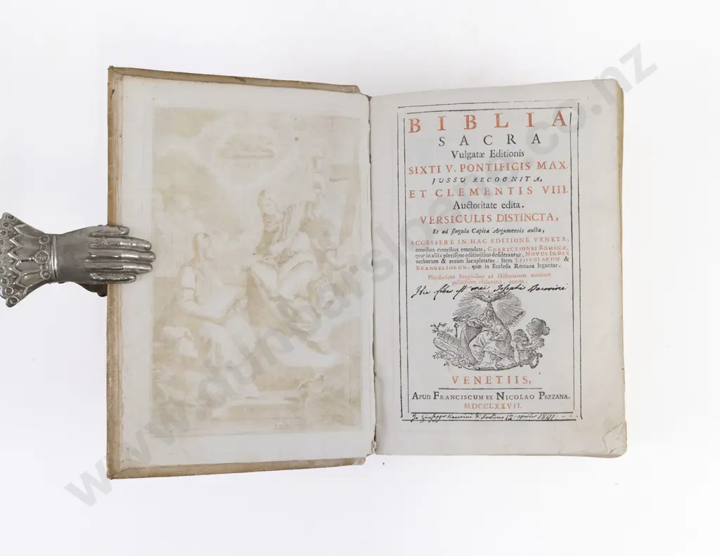 Biblia Sacra published by Nicolao Pezzana, Venice, 1777 Image 1++
