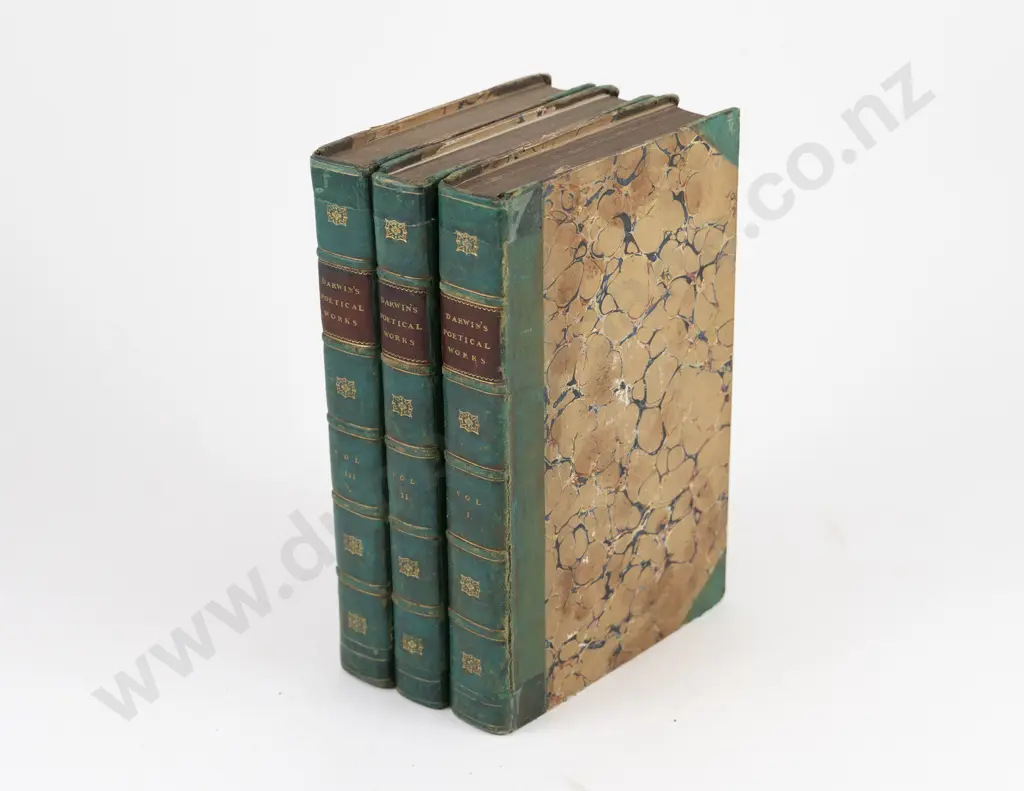 Darwin, Erasmus, The Poetical Works of Erasmus Darwin (3 Volumes, 1806) Image 1++