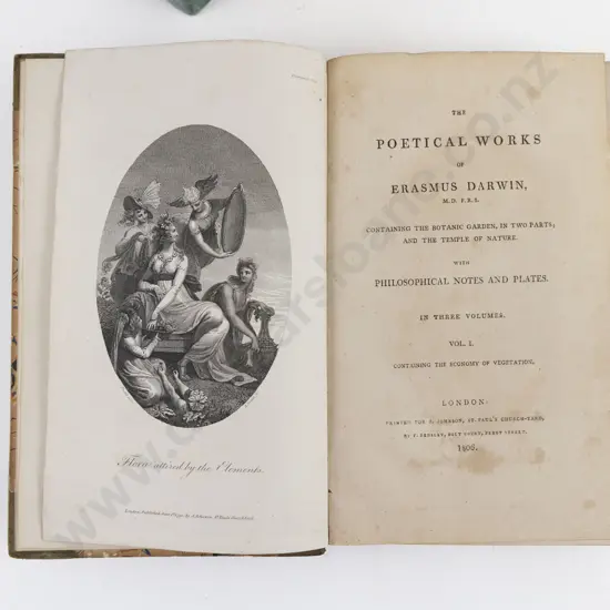 Darwin, Erasmus, The Poetical Works of Erasmus Darwin (3 Volumes, 1806)