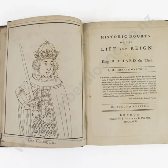 Walpole, Horace, Historic Doubts on the Life and Reign of King Richard the Third, 1768