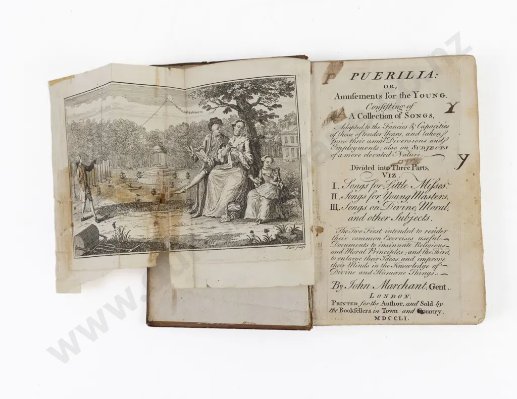 Marchant, John, Puerilia: or Amusements for the Young 1751 Image 1++