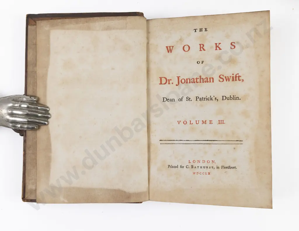 Swift, Dr. Jonathan, The Works of Dr. Jonathan Swift (12 Volumes, 1760) Image 1++