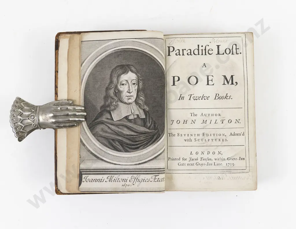 Milton, John, Paradise Lost A Poem, In Twelve Books, 1705 Image 1++