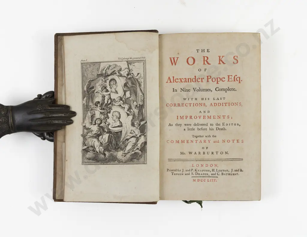 Pope, Alexander, The Works of Alexander Poe Esq (In Nine Volumes, Complete, 1753) Image 1++