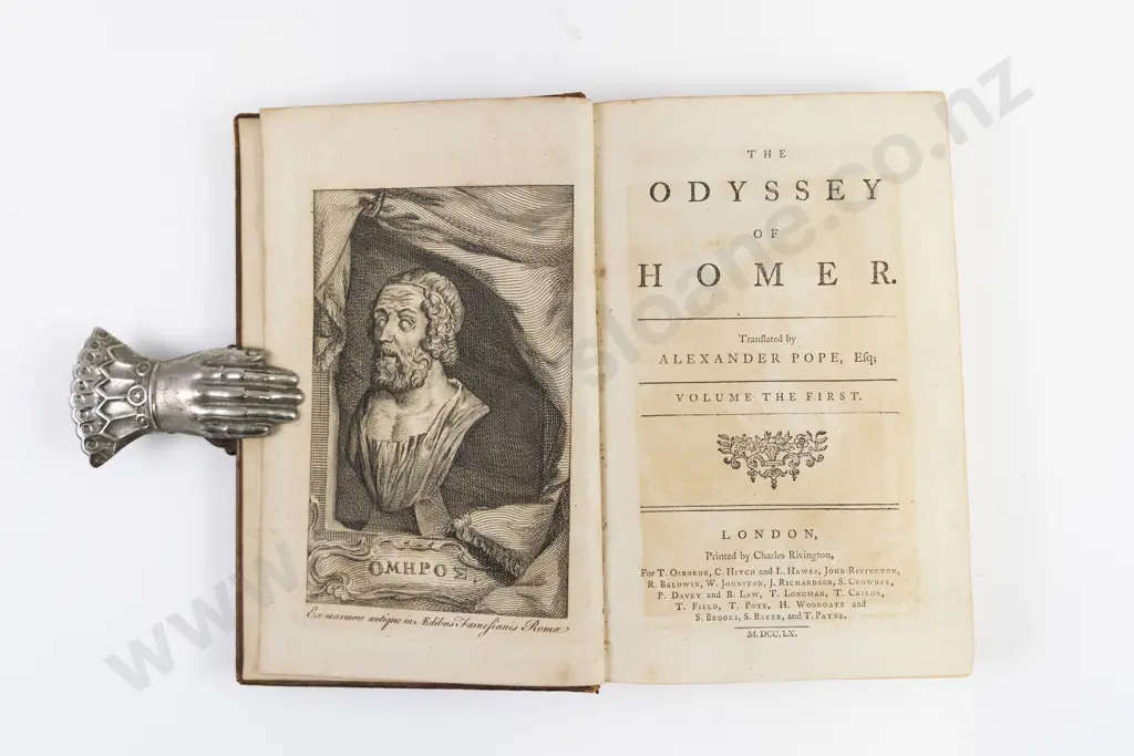 Pope Alexander (Trans) The Odyssey Of Homer (4 Vols of 5) Image 1++