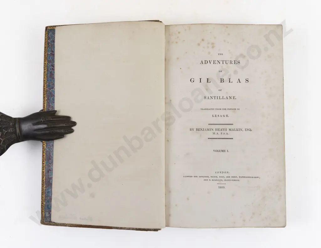 Malkin, Benjami Heath, The Adventures of Gil Blas of Santillane (4 Vols, 1809) Image 1++