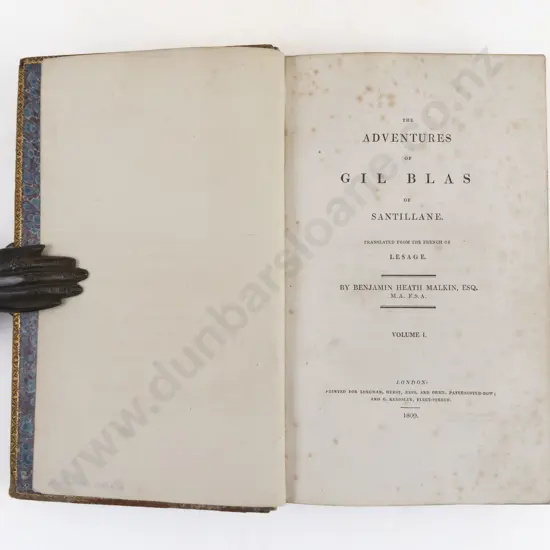 Malkin, Benjami Heath, The Adventures of Gil Blas of Santillane (4 Vols, 1809)