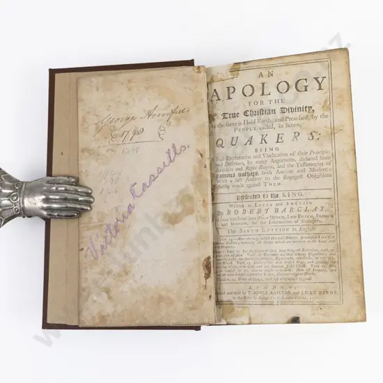 Barclay, Robert, An Apology For The True Christian Divinity, 1736