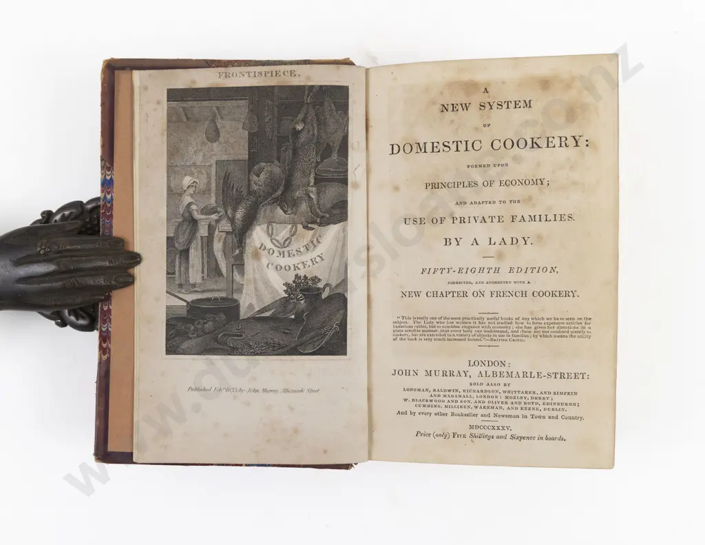 Rundell, Maria, Eliza, A New System of Domestic Cookery, 1835 Image 1++