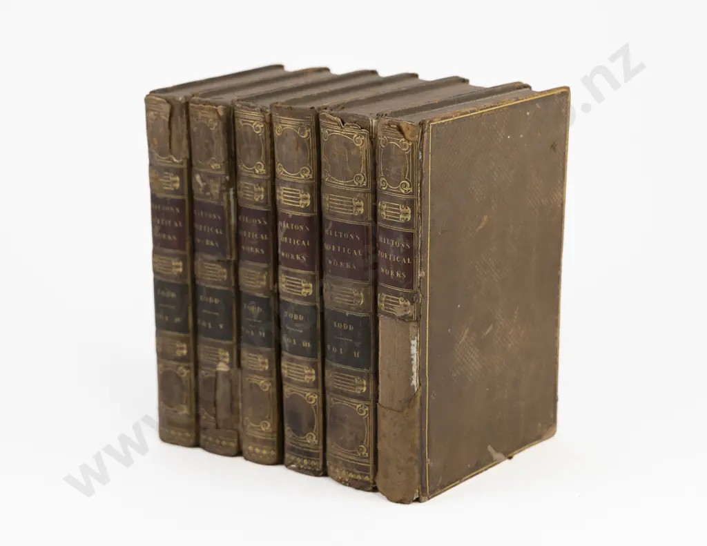 Todd, Rev. H. J., The Poetical Works of John Milton (6 Vols, 1826) Image 1++