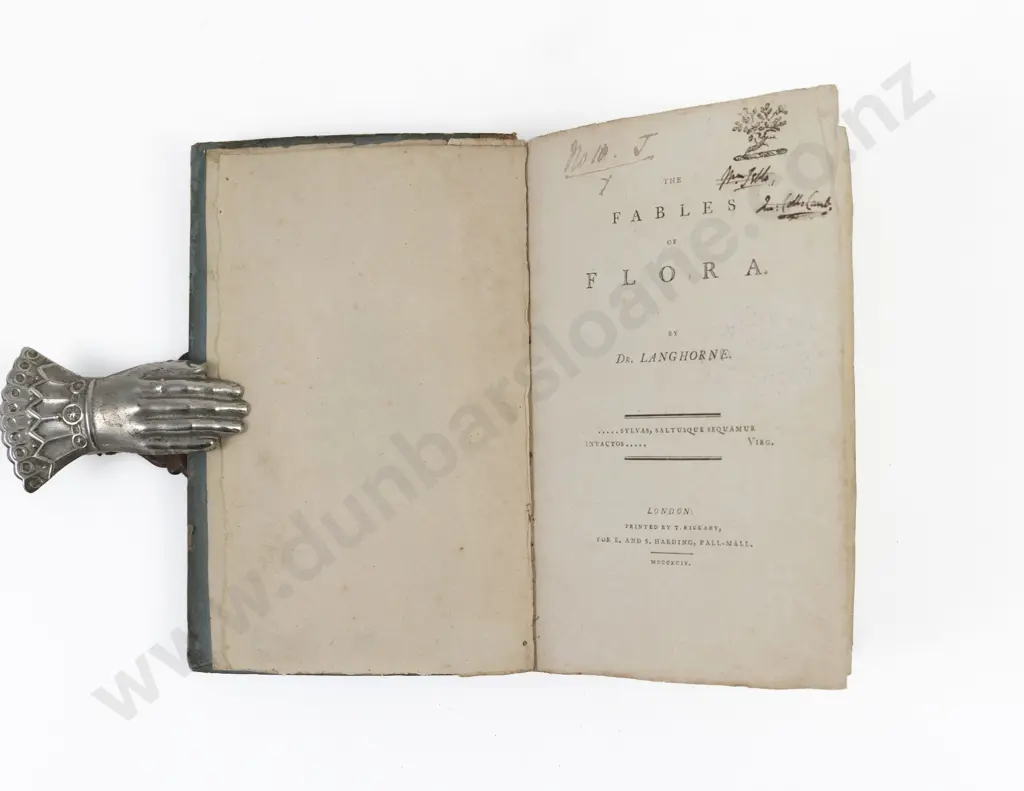 Langhorne, Dr, The Fables of Flora, 1794 Image 1++