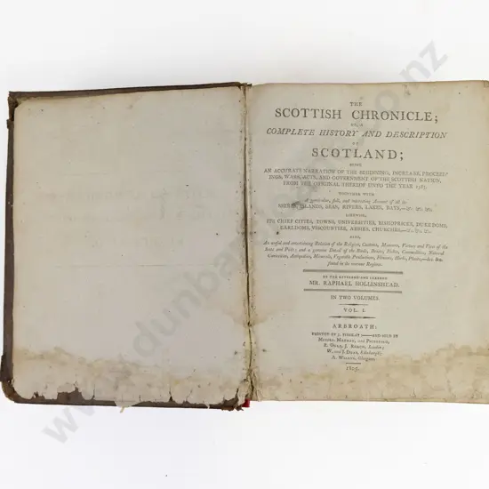 Hollinshead, Raphael, The Scottish Chronicle, (2 Vols in 1, 1805)