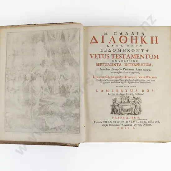 1709 Halma Bible edited by Lambertus Bos