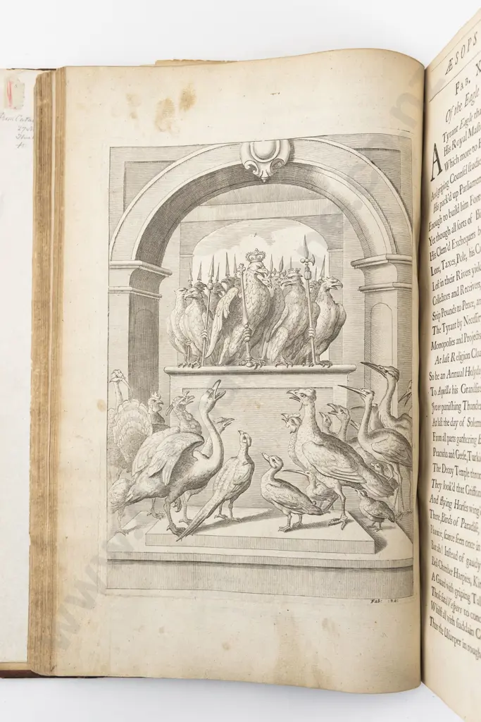 Ogilby, John, Aesopic's, or A Second Collection of Fables, 1668 Image 1++