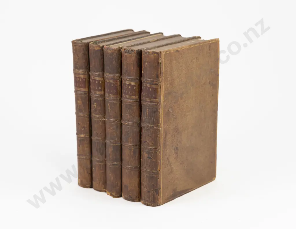 Pope Alexander (Trans) The Illiad Of Homer (5 Vols of 6) Image 1++