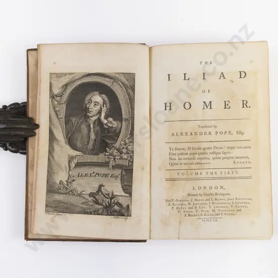 Pope Alexander (Trans) The Illiad Of Homer (5 Vols of 6)