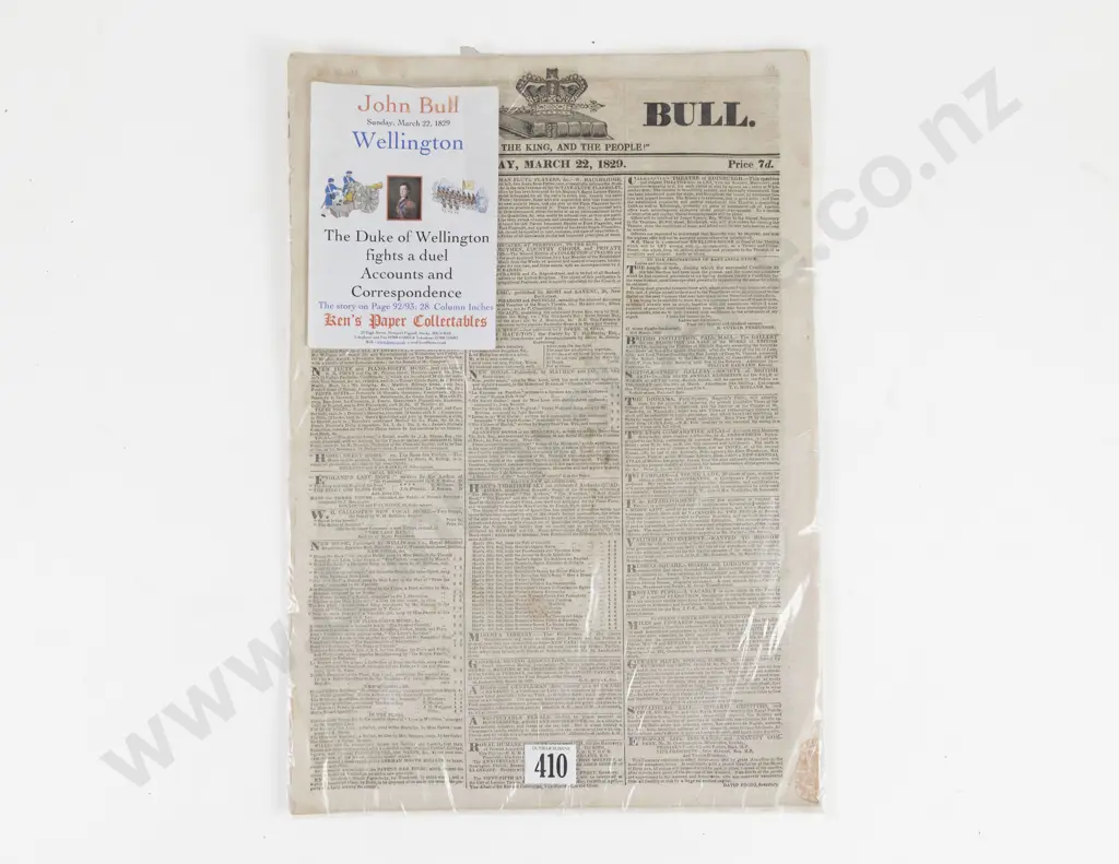 Hook, Theodore, (Editor) John Bull Newspaper, Vol IX, 1829 Image 1++