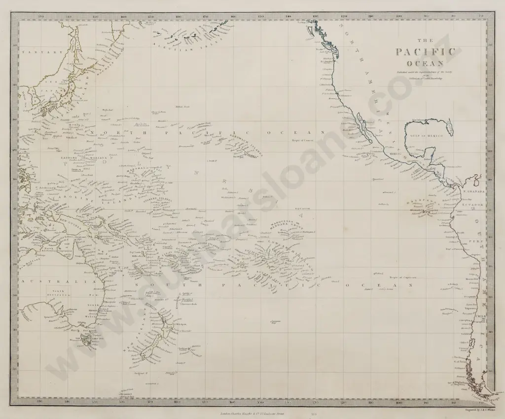 J & C Walker, The Pacific Ocean, 1854 Image 1++