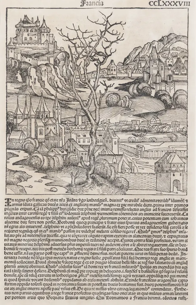An Original 1493 Leaf From The Nuremberg Chronicle Image 1++