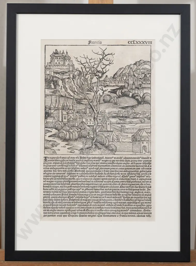 An Original 1493 Leaf From The Nuremberg Chronicle Image 1++