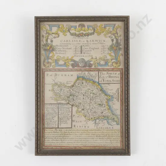 E. Bowen & J Owen - Britannia Depicta Map Of Yorkshire