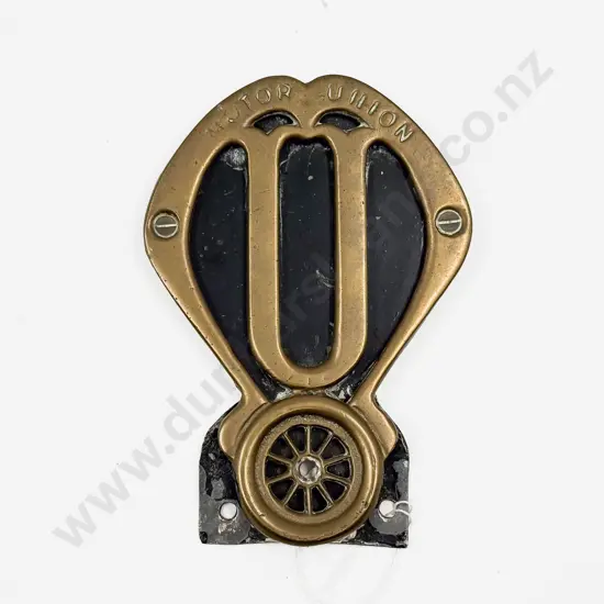 C1908-1910 British Brass Motor Union Badge