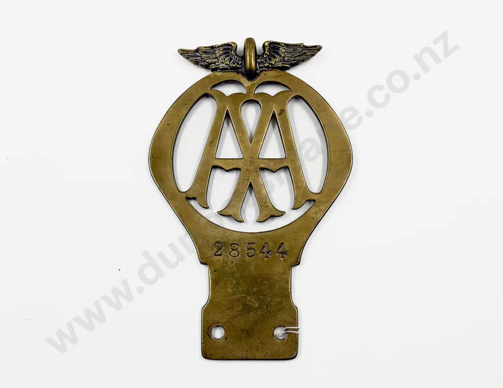 C1913 British Automobile Association Brass Car Badge #28544 Image 1++