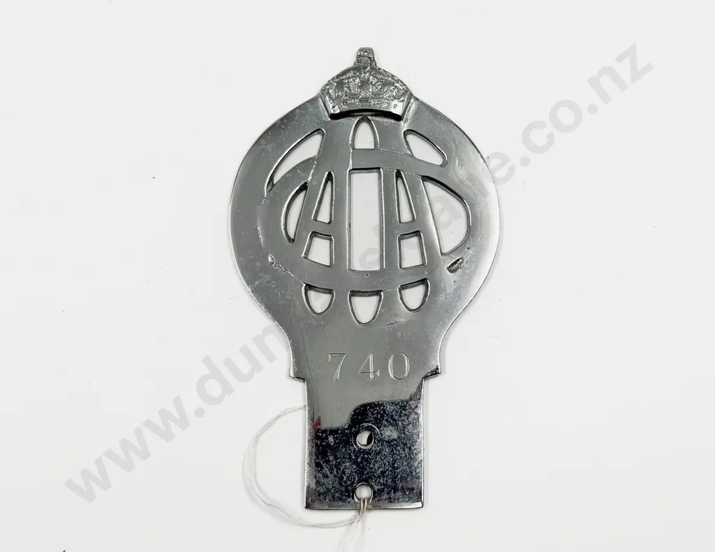 Vintage Canterbury Automobile Association Chrome Plated Car Badge #740 Image 1++