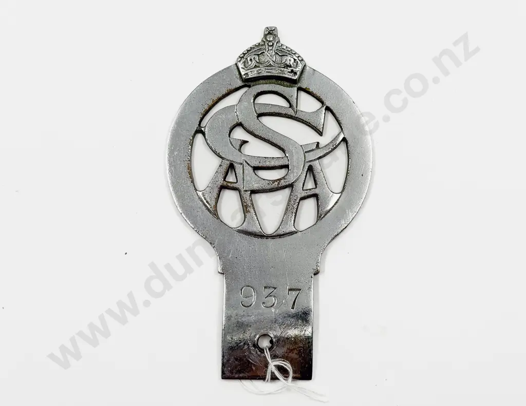 Vintage South Canterbury Automobile Association Chrome Plated Car Badge #937 Image 1++