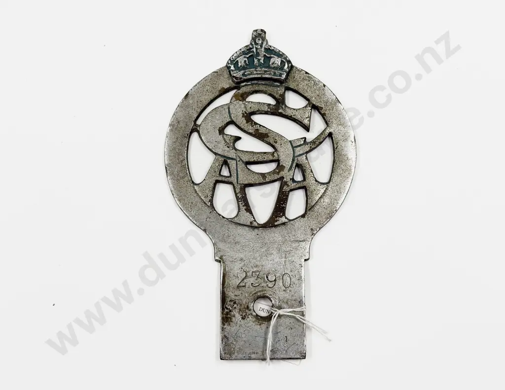 Vintage South Canterbury Automobile Association Chrome Plated Car Badge #2390 Image 1++