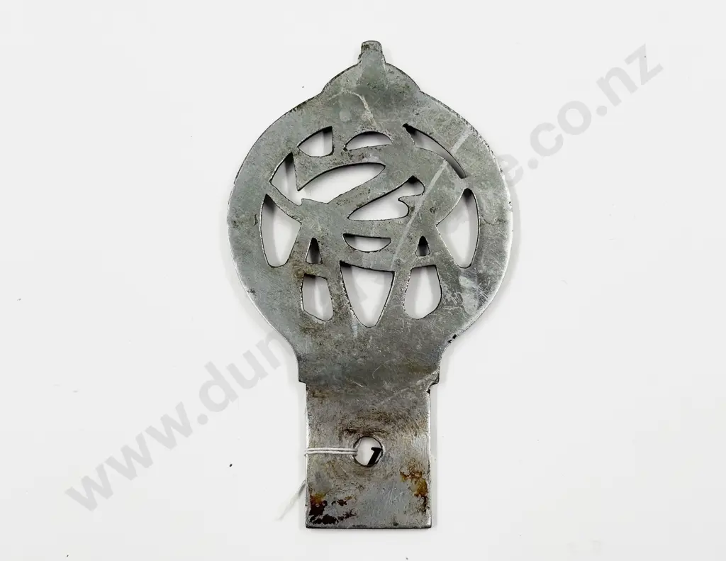 Vintage South Canterbury Automobile Association Chrome Plated Car Badge #2390 Image 1++