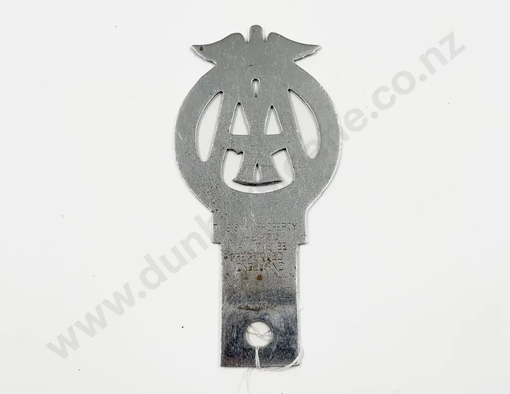 Vintage Canterbury Automobile Association Chrome Plated Car Badge #629 Image 1++