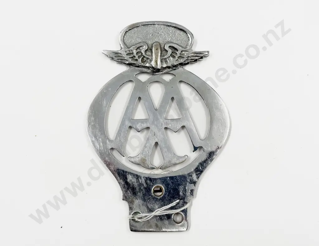 Vintage Otago Automobile Association Chrome Plated Car Badge #C49 Image 1++