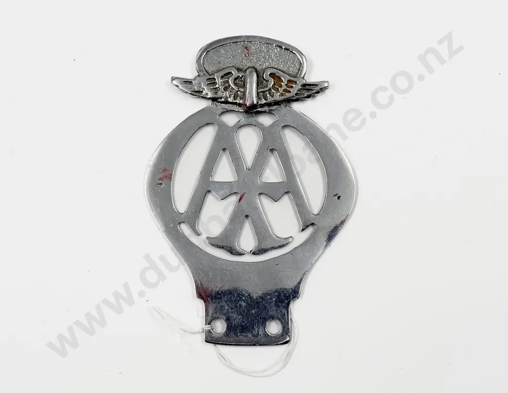 Vintage Otago Automobile Association Chrome Plated Car Badge #C61 Image 1++