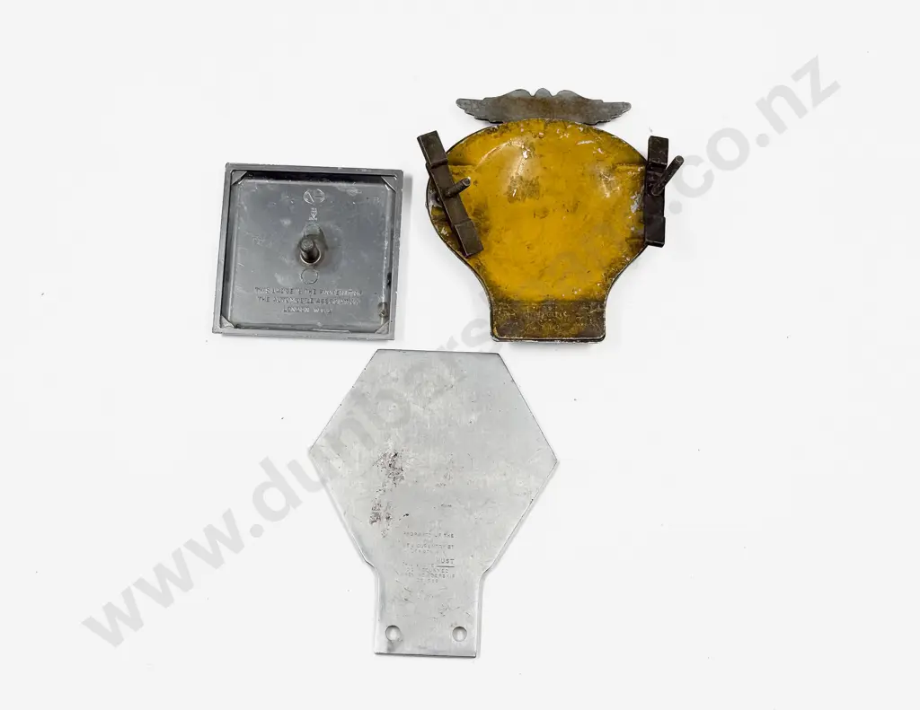 Three British Automobile Association AA Chrome Plated Car and Lorry Badges Image 1++