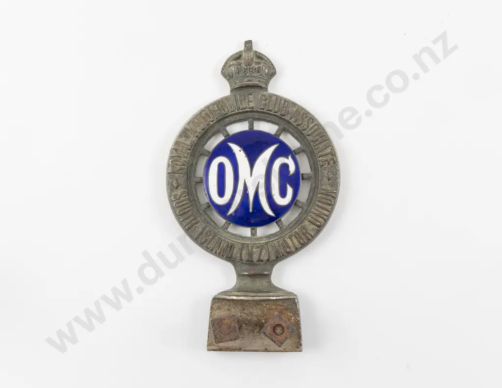 Vintage AA Royal Automobile Club Associate South Island (NZ) Motor Union Car Badge Image 1++