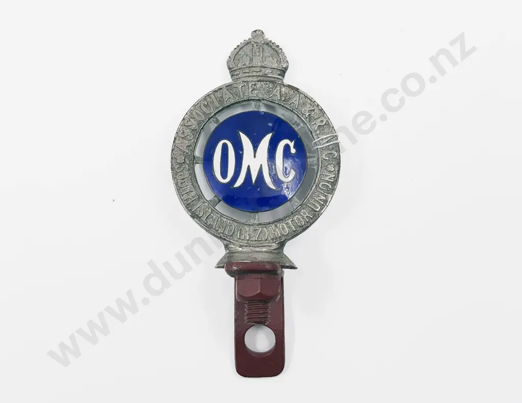 Vintage Associate AA & RA South Island (NZ) Motor Union Car Badge Image 1++