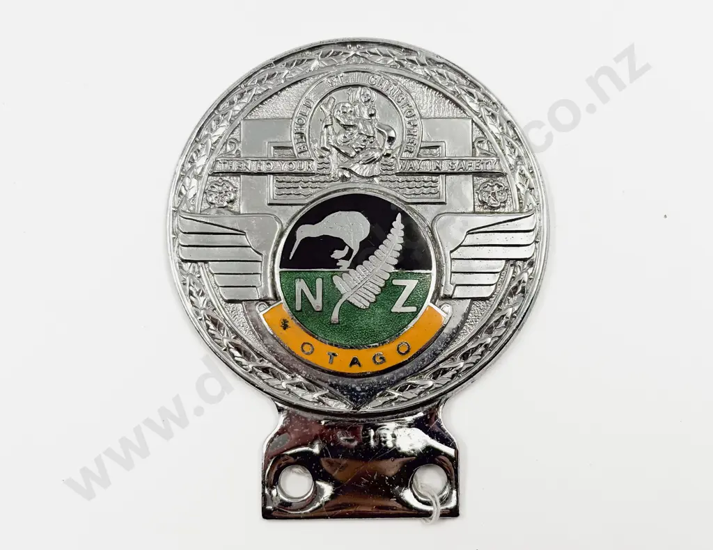 C1960's St Christopher NZ Otago Emblem Car Badge Image 1++
