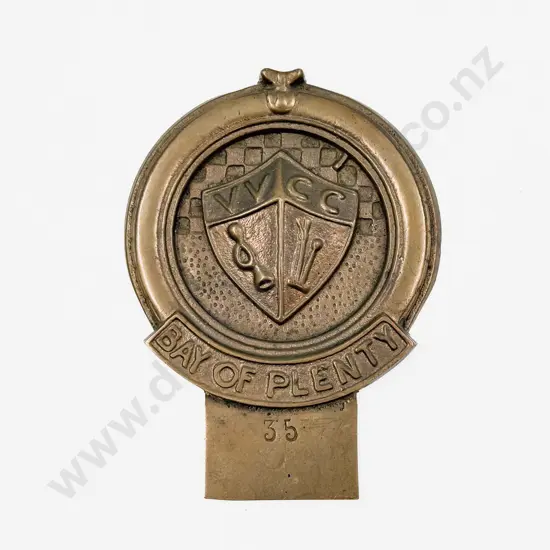 Vintage Bay of Plenty Car Club Crest/Shield Badge