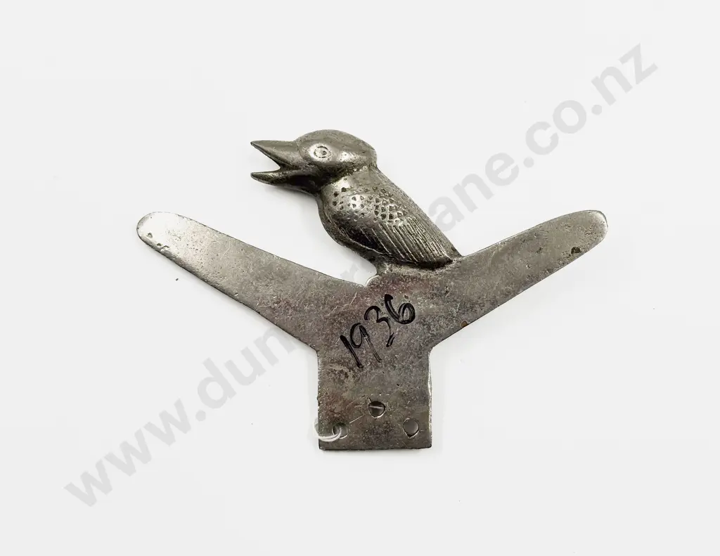 C1936 Royal Automobile Club Queensland 'HONOUR' Car Club Badge Image 1++