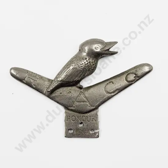 C1936 Royal Automobile Club Queensland 'HONOUR' Car Club Badge