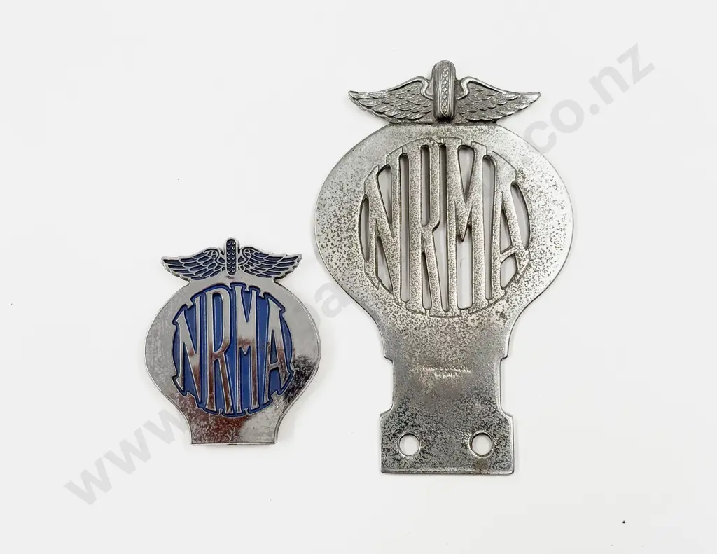 National Roads and Motorists Association Australia Chrome Plated Badge Two Sizes 14.5cm H Image 1++