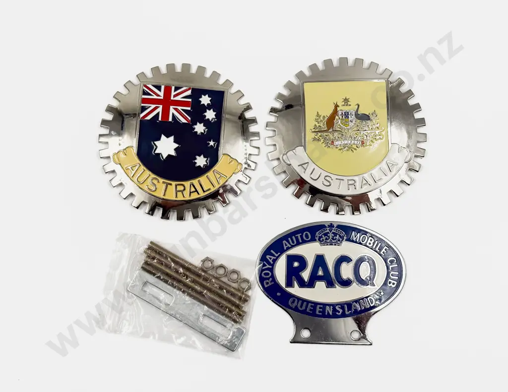 Three Australian Car Club Grille Badges Image 1++