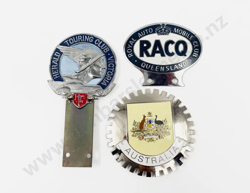 Three Australian Car Club Grille Badges Image 1++