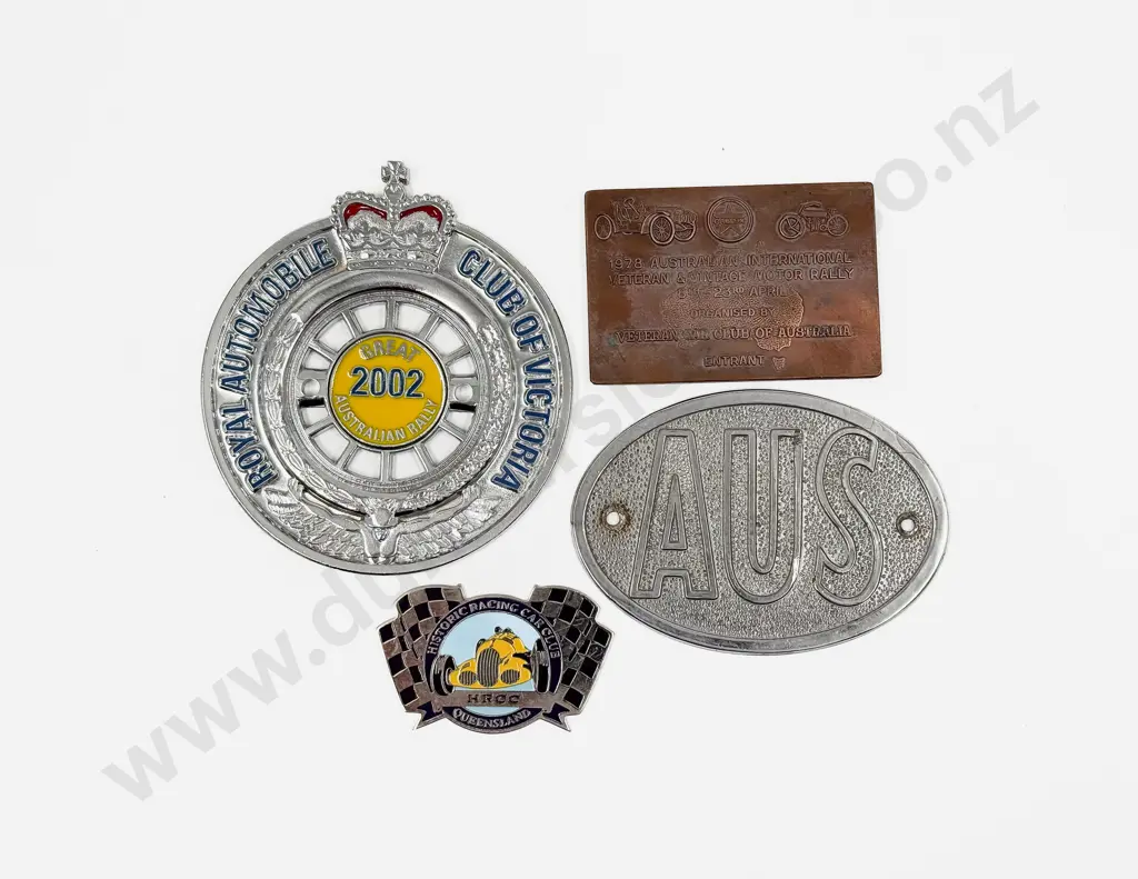 Australia Victoria Club 2002 Rally Badge and Three Plaques Image 1++